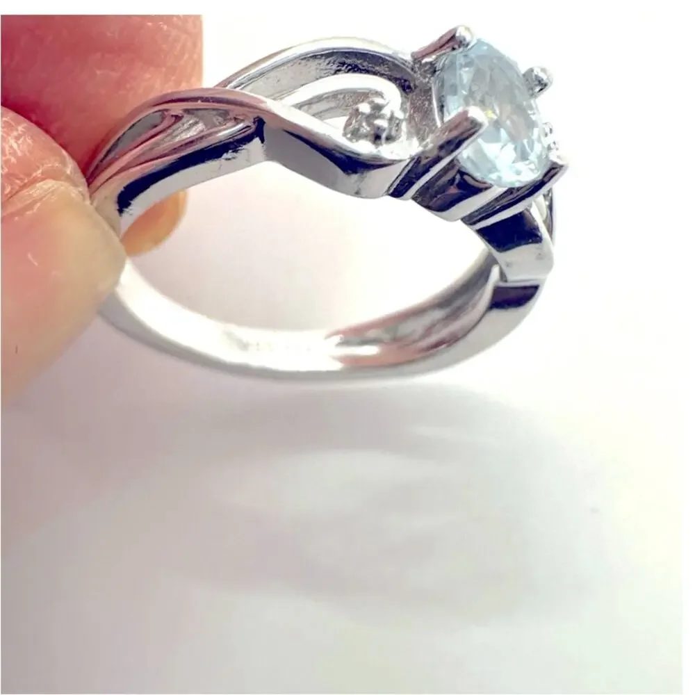 GSK Sterling Silver Ring Pinkie Size 5 Gem Stone Kings Retro Vintage Minimalist